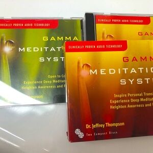 Meditation CD System. 2Cds set Dr. Jeffrey Thompson Audio technology, Healing